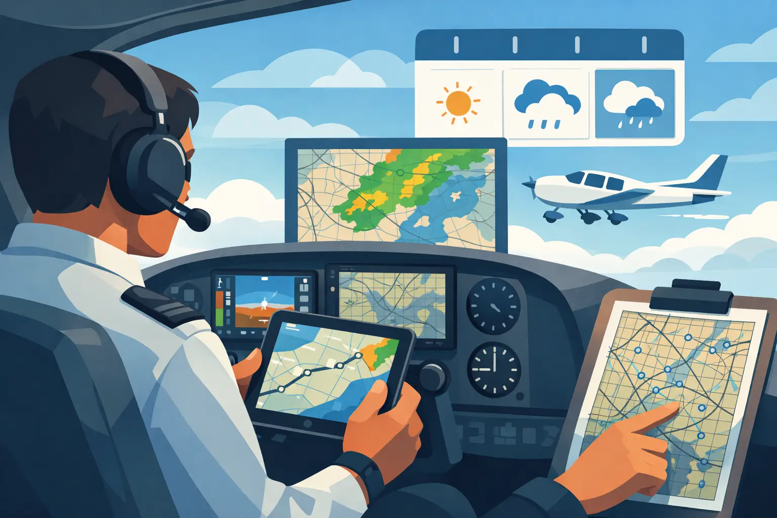 Can Pilots Plan Trips Three Days Ahead?