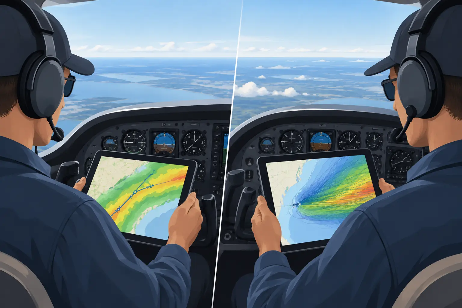 Ensemble Versus Deterministic Forecasts for Pilots